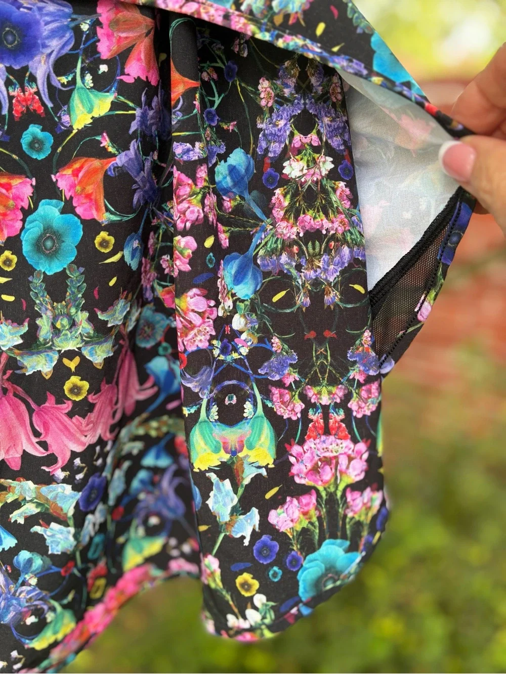 LULULEMON Hotty Hot High-Rise Skirt Skort Flowerscope BlackMulti Size 12